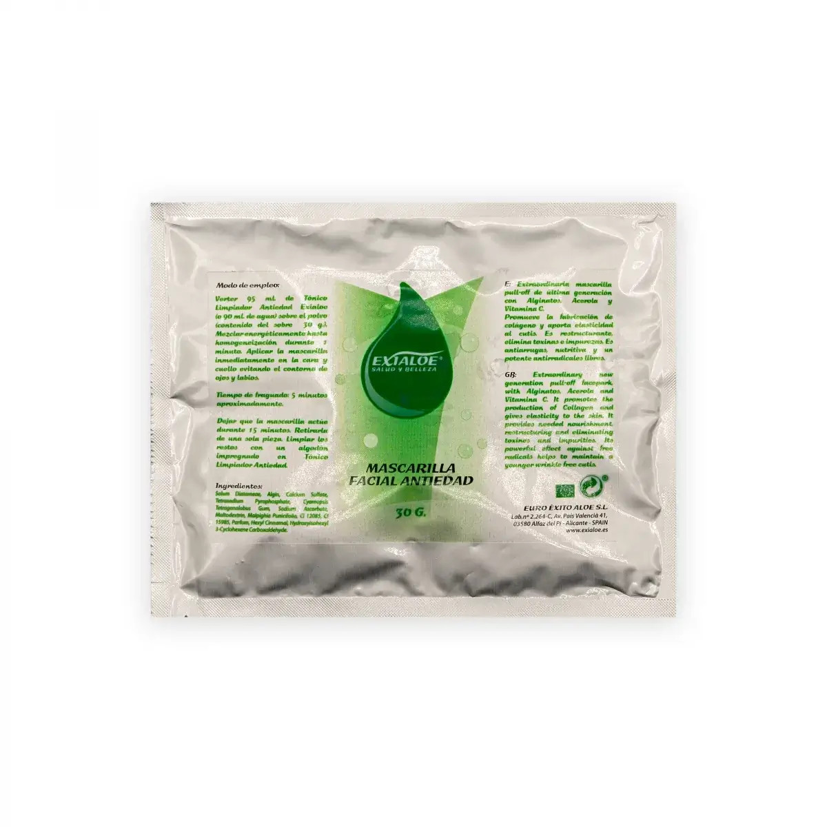 Mascarilla antiedad de Exialoe